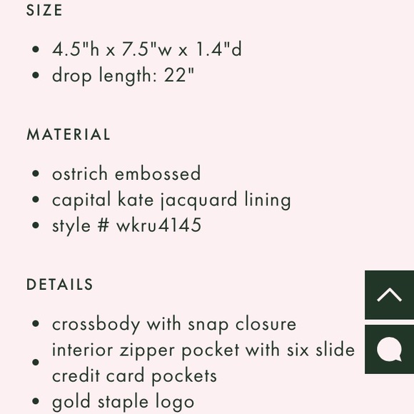 Kate Spade ♠️ NWT Blue Ostrich Crossbody Bag - Picture 6 of 7